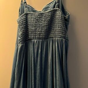 Denim dress with spaghetti straps